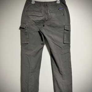 Patagonia Men's Charcoal Gray Cargo Pants with Side Pockets